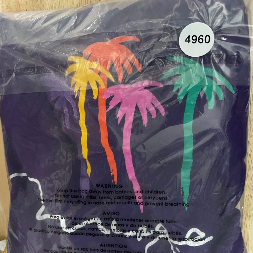 VTG 90s Mirage Las Vegas Hotel Casino T-Shirt Purple Single Stitch Palm Logo XL - Picture 15 of 15